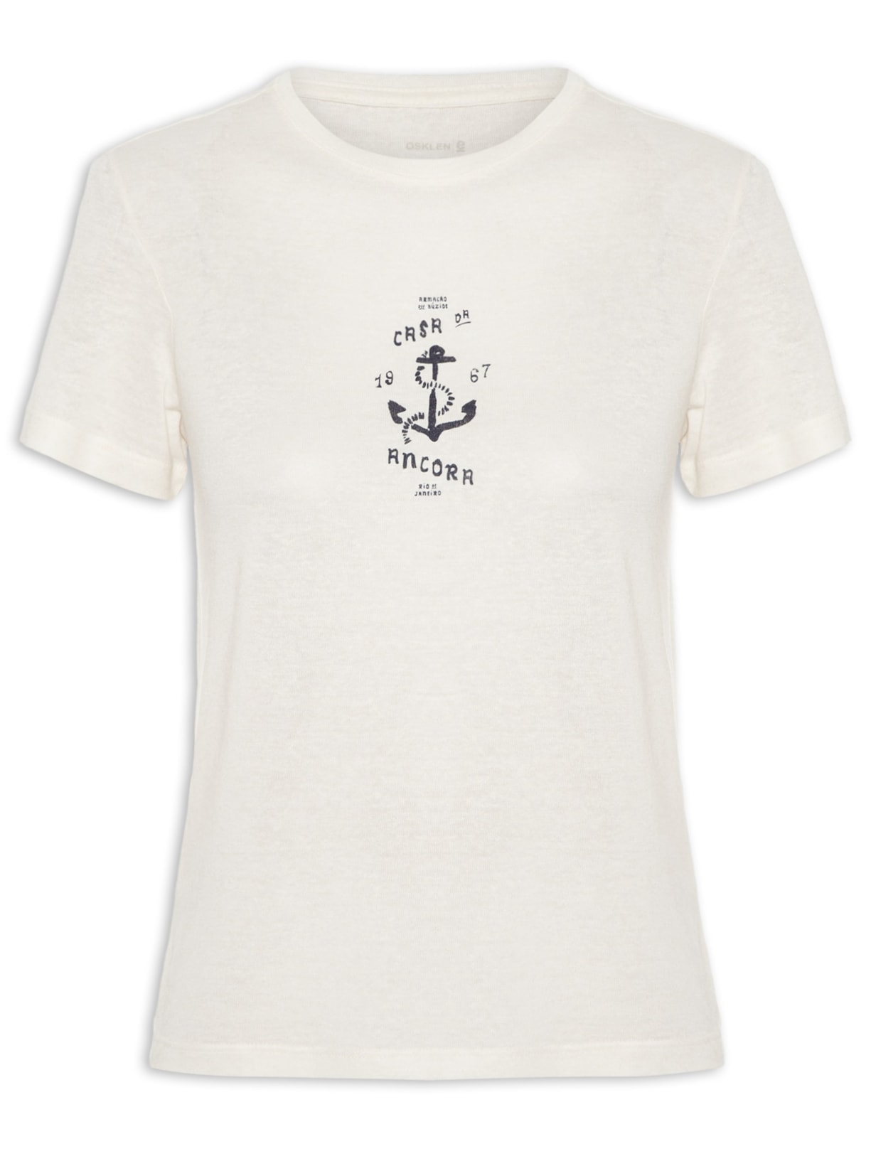Camiseta Feminina Casa Da Ancora Branco Osklen