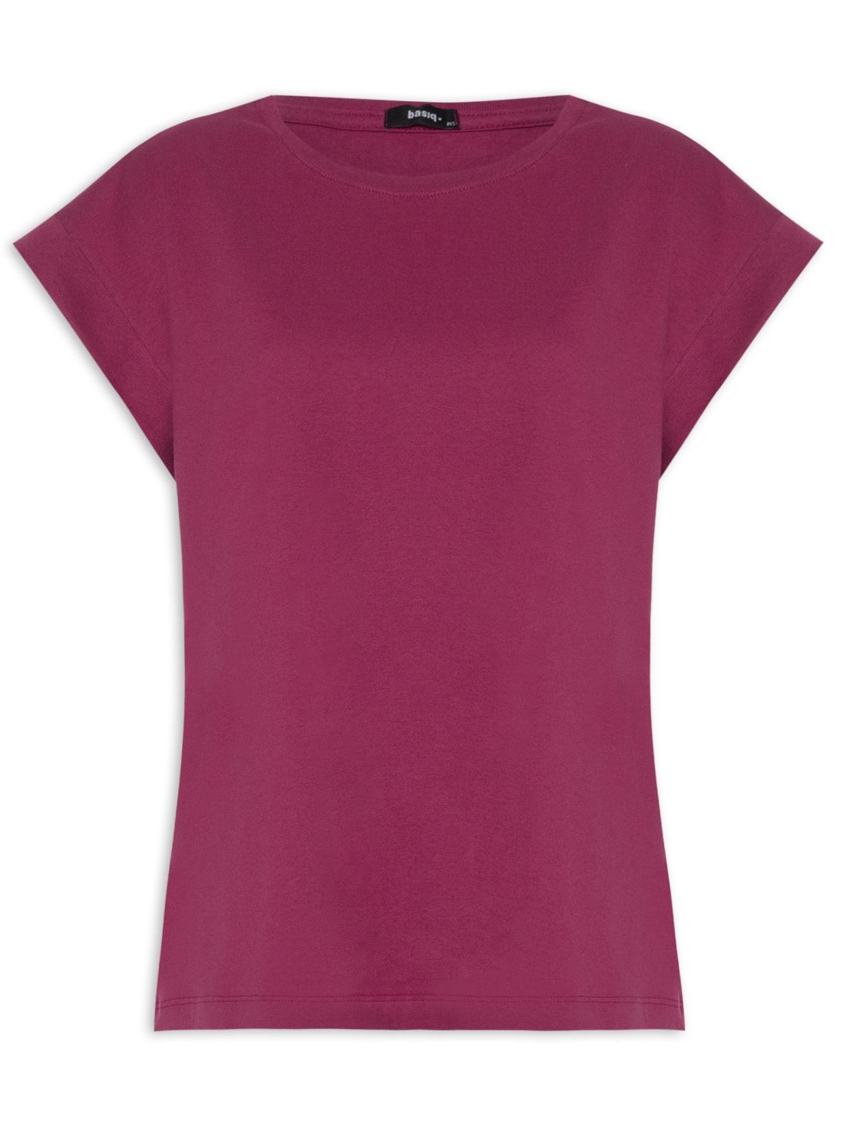 Camiseta Feminina Cava Alongada Básica - Roxo