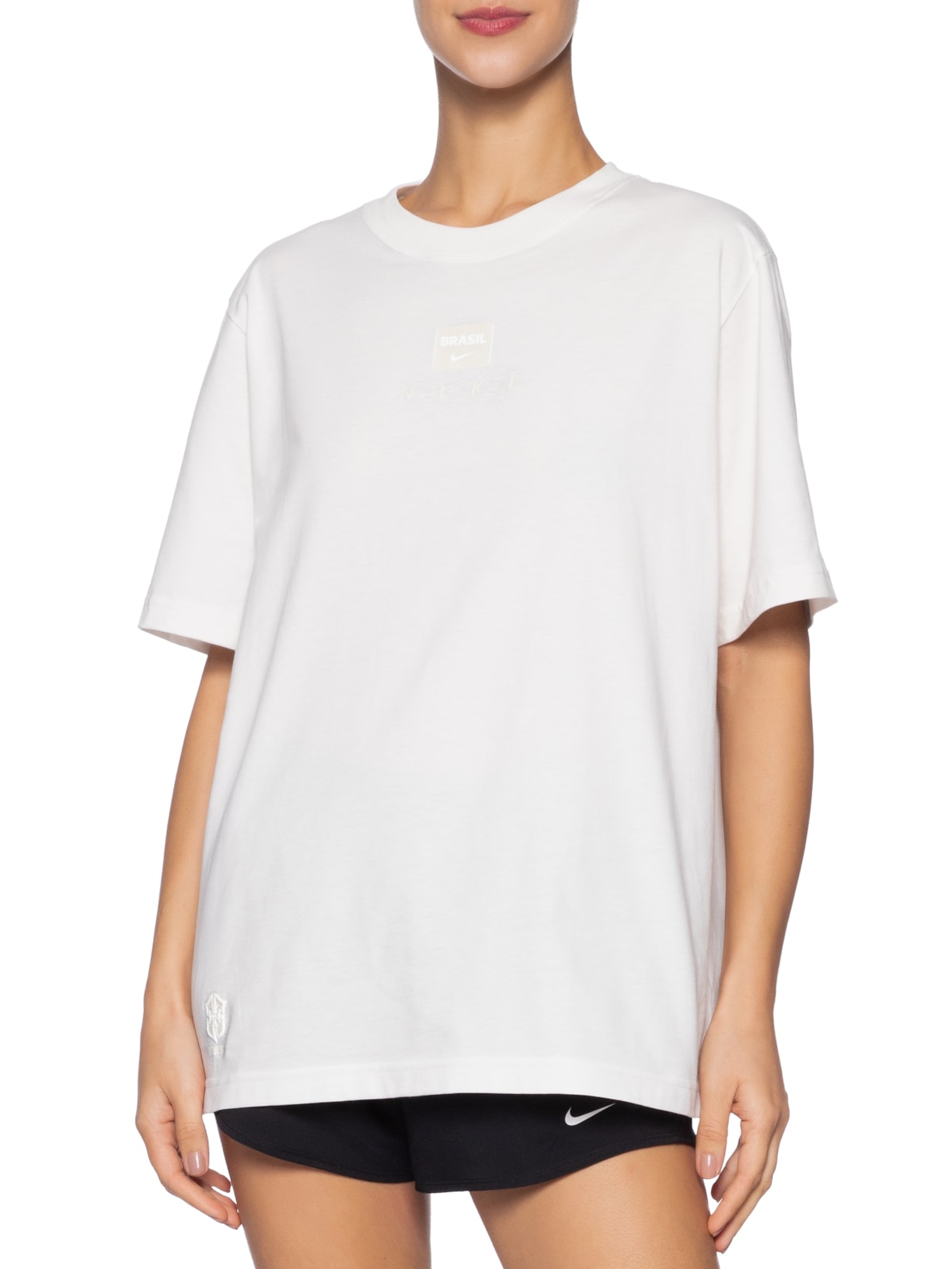 Camiseta Feminina CBF NK Tonal Tee Off White Nike