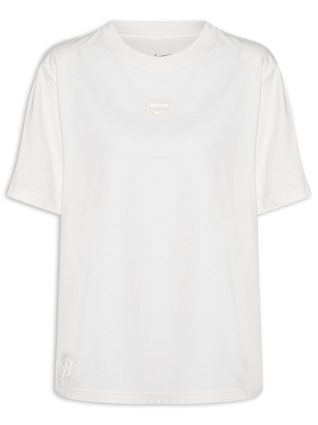 Camiseta Feminina CBF NK Tonal Tee – Off White Nike