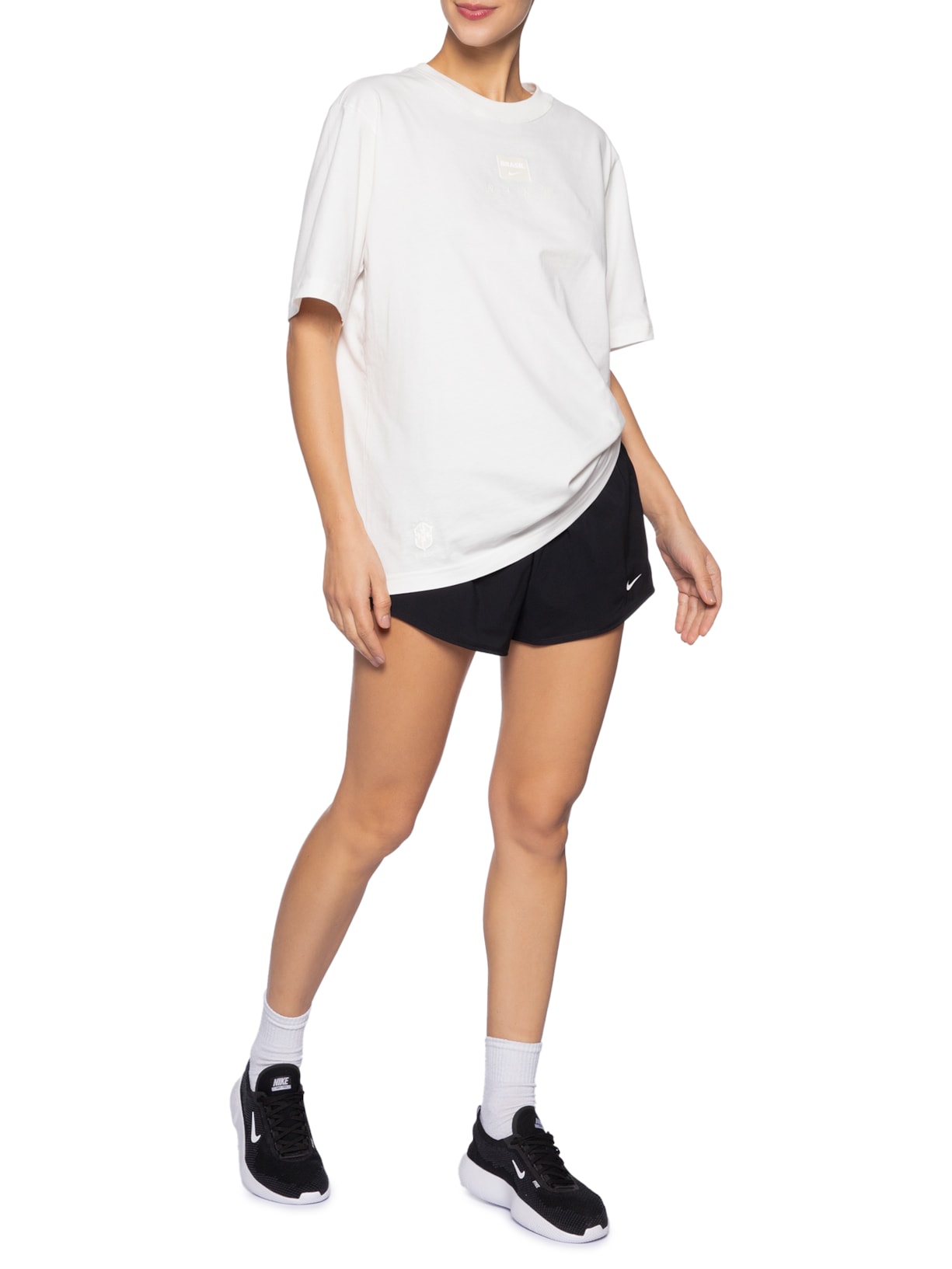 Camiseta Feminina CBF NK Tonal Tee – Off White Nike