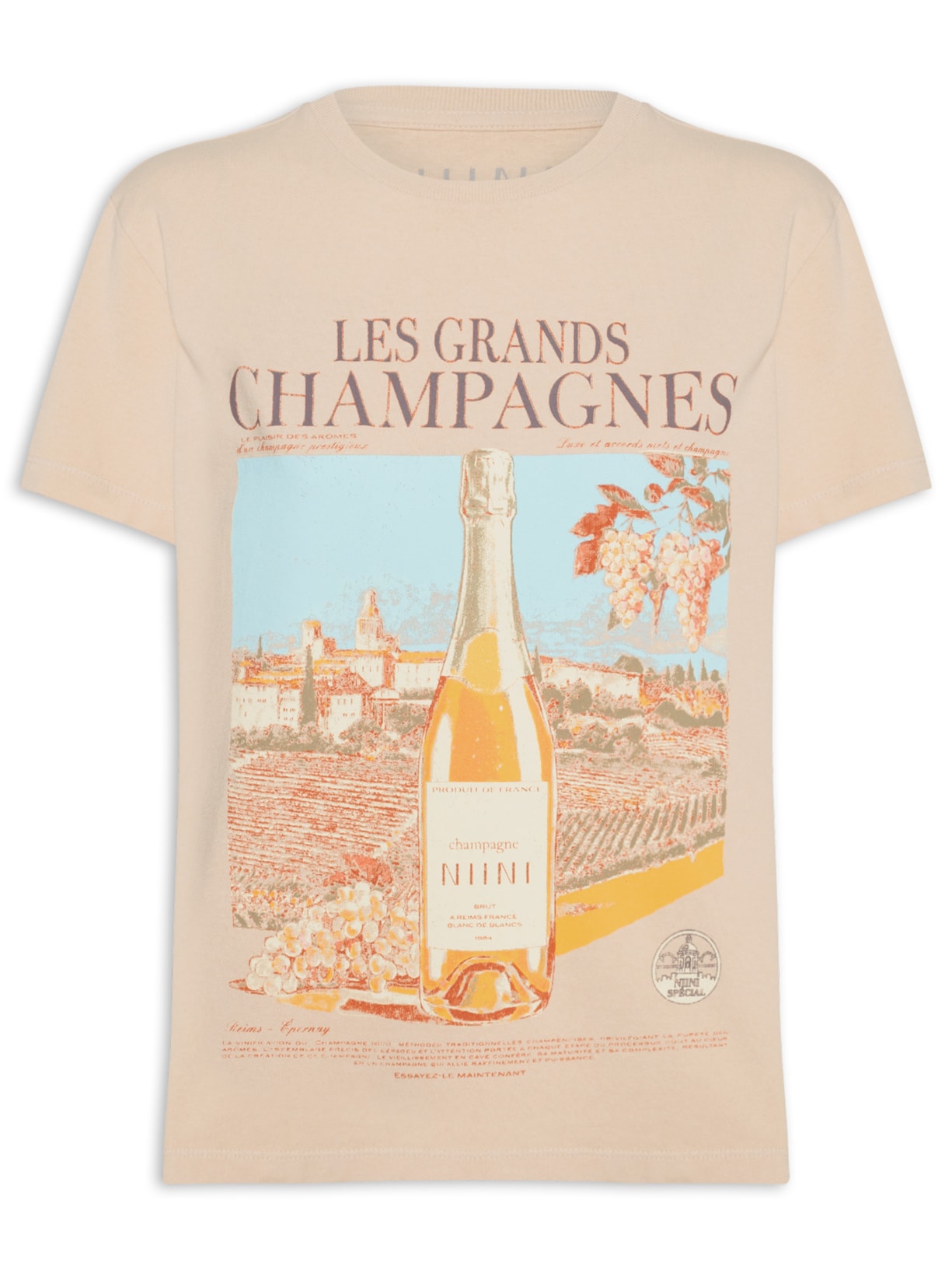 Camiseta Feminina Champgne Sand -Bege Niini