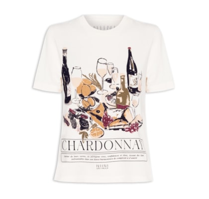 Camiseta Feminina Chardonnay - Off White
