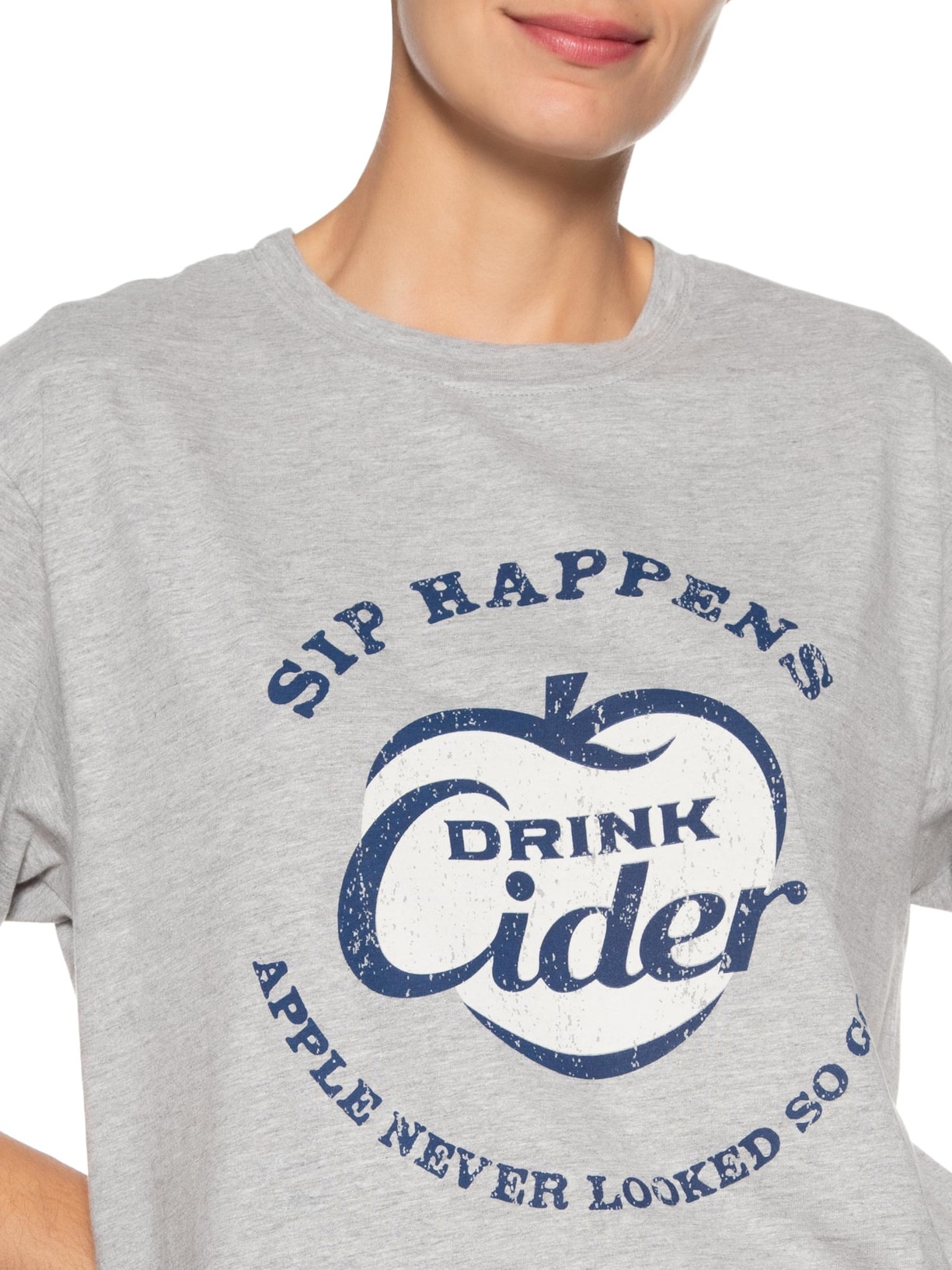 Camiseta Feminina Cheers Cinza All Most Vintage