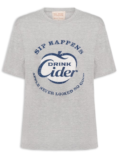 Camiseta Feminina Cheers - Cinza