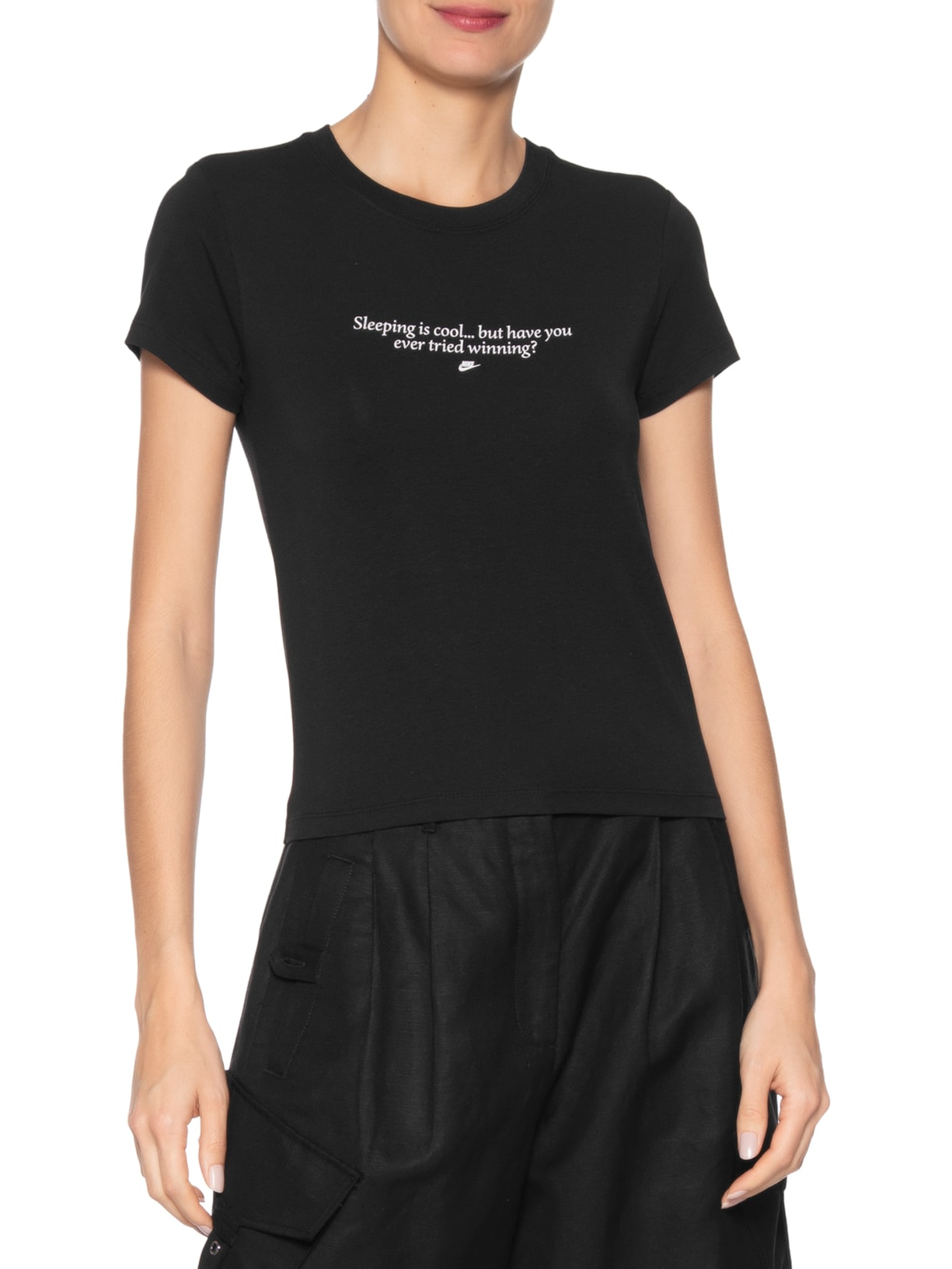 Camiseta Feminina Chill Knit Preto Nike