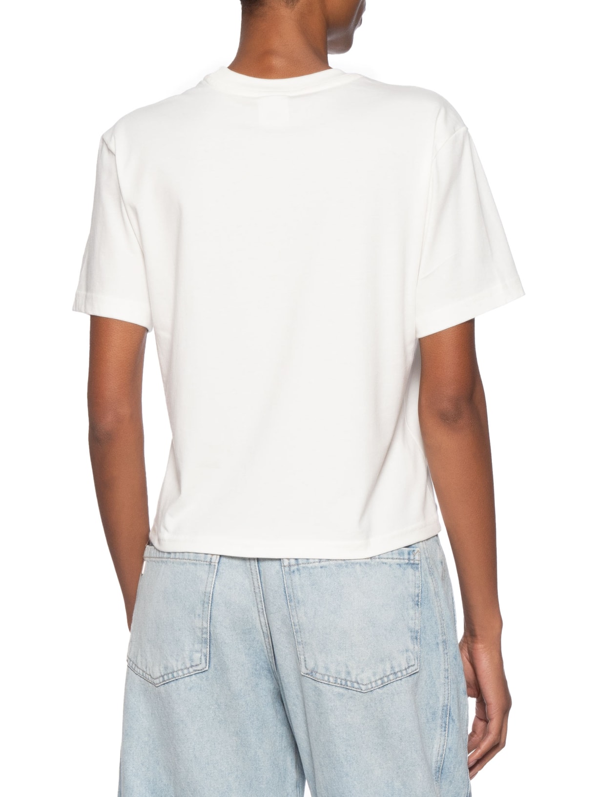 Camiseta Feminina Cls Linear Tee Im Branco Tommy Jeans