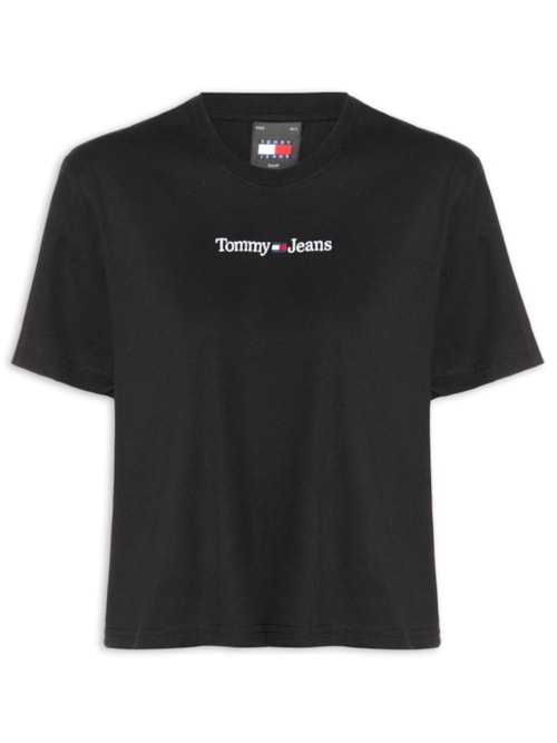 Camiseta Feminina Cls Linear Tee Im - Preto