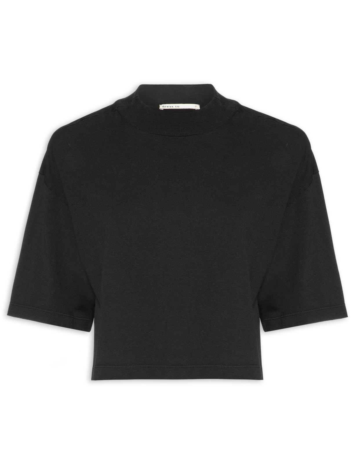 Camiseta Feminina Color - Preto