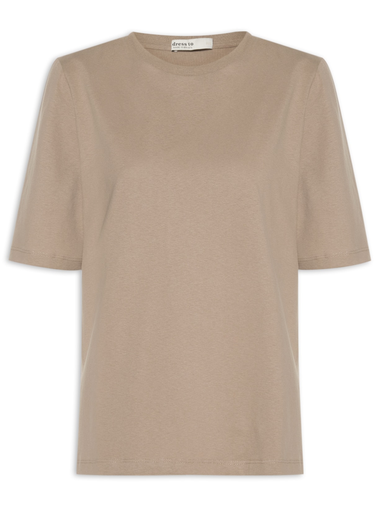 Camiseta Feminina Com Ombreira - Cinza