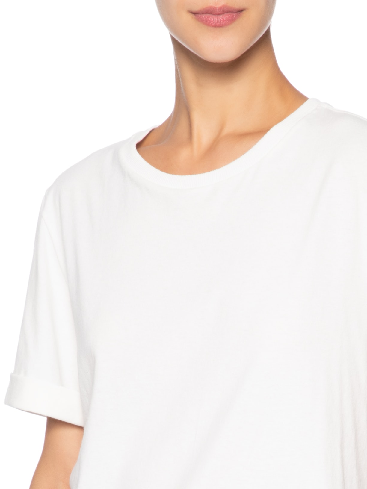 Camiseta Feminina com Renda Off White Dress To