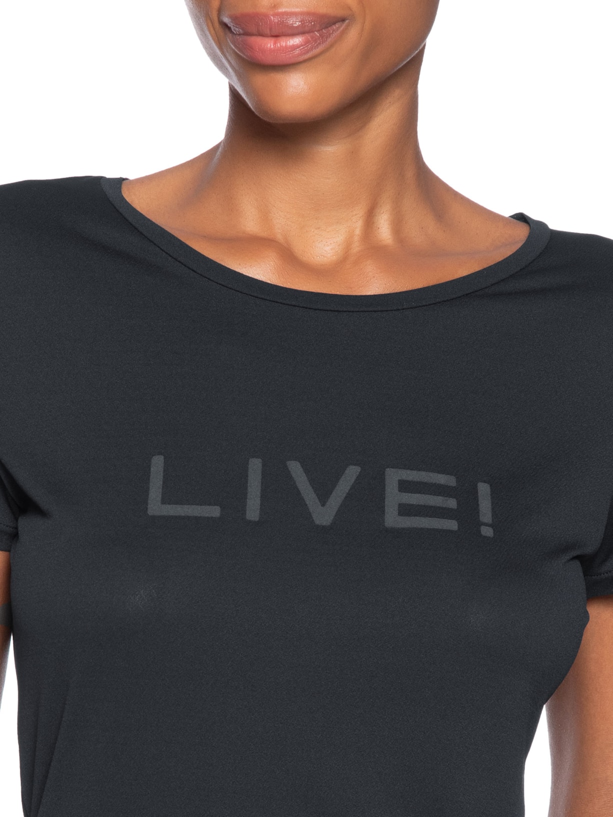 Camiseta Feminina Comfort Preto Live!