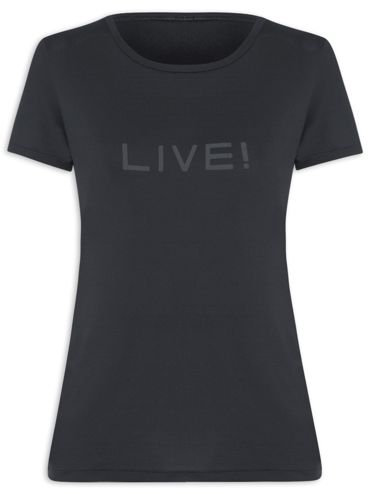 Camiseta Feminina Comfort Preto Live!