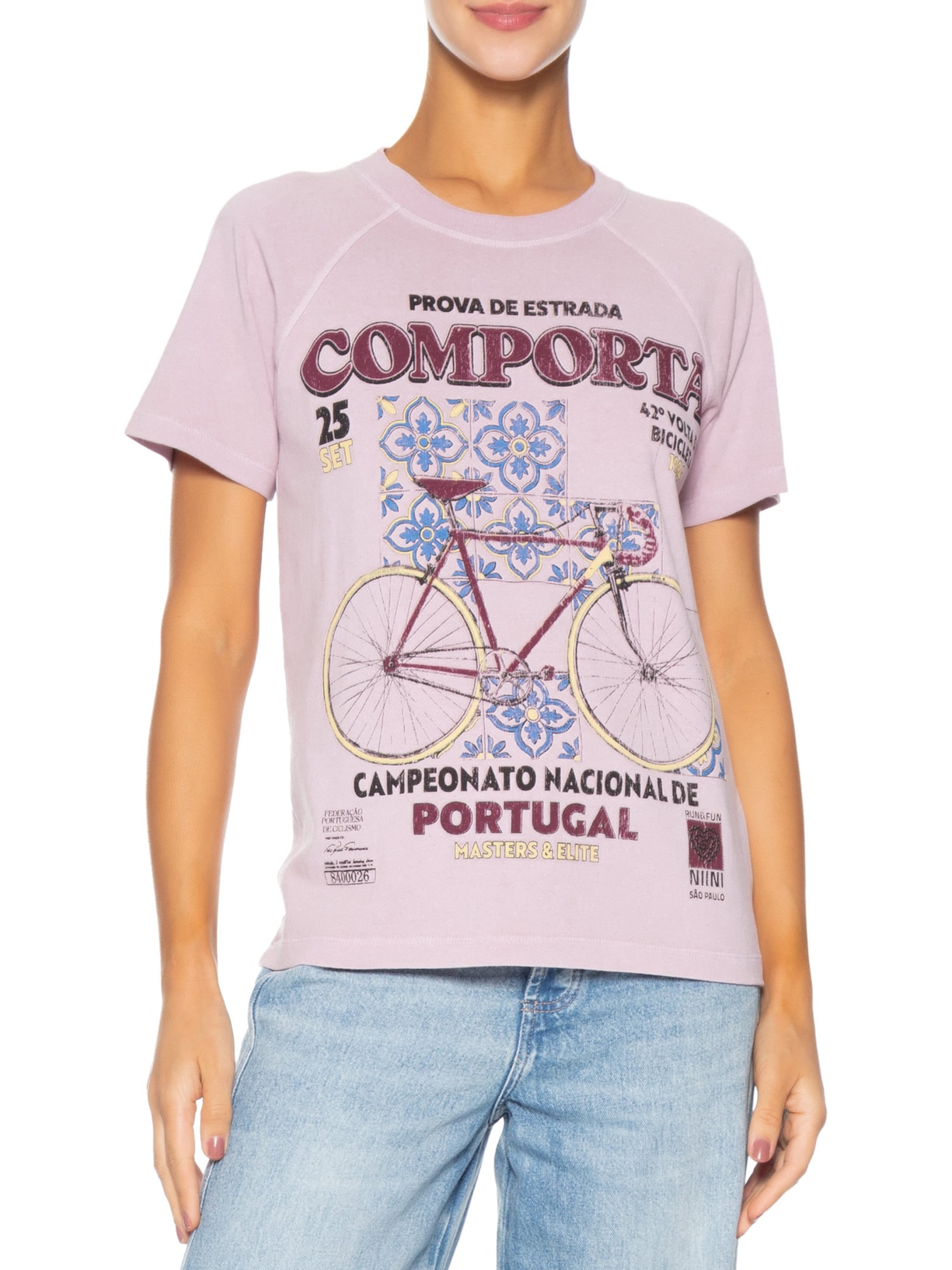 Camiseta Feminina Comporta Lilac Roxo Niini