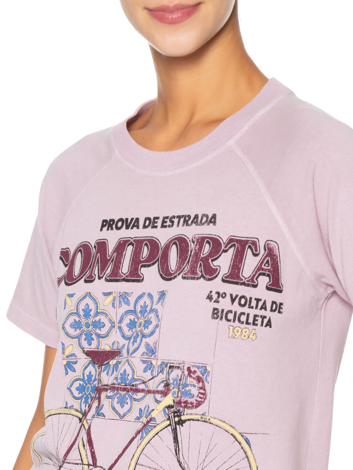 Camiseta Feminina Comporta Lilac Roxo Niini