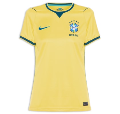Camiseta Feminina Copa Brasil Torcedora Pro– Amarelo