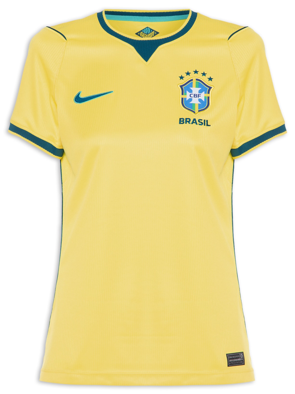 Camiseta Feminina Copa Brasil Torcedora Pro– Amarelo