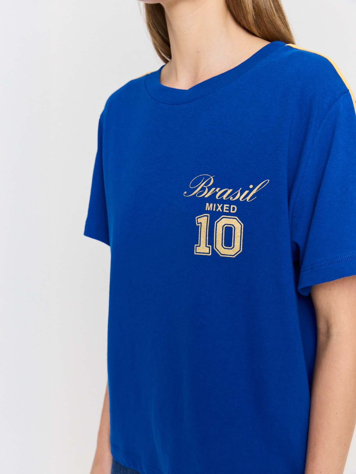Camiseta Feminina Copa I26 Azul Mixed