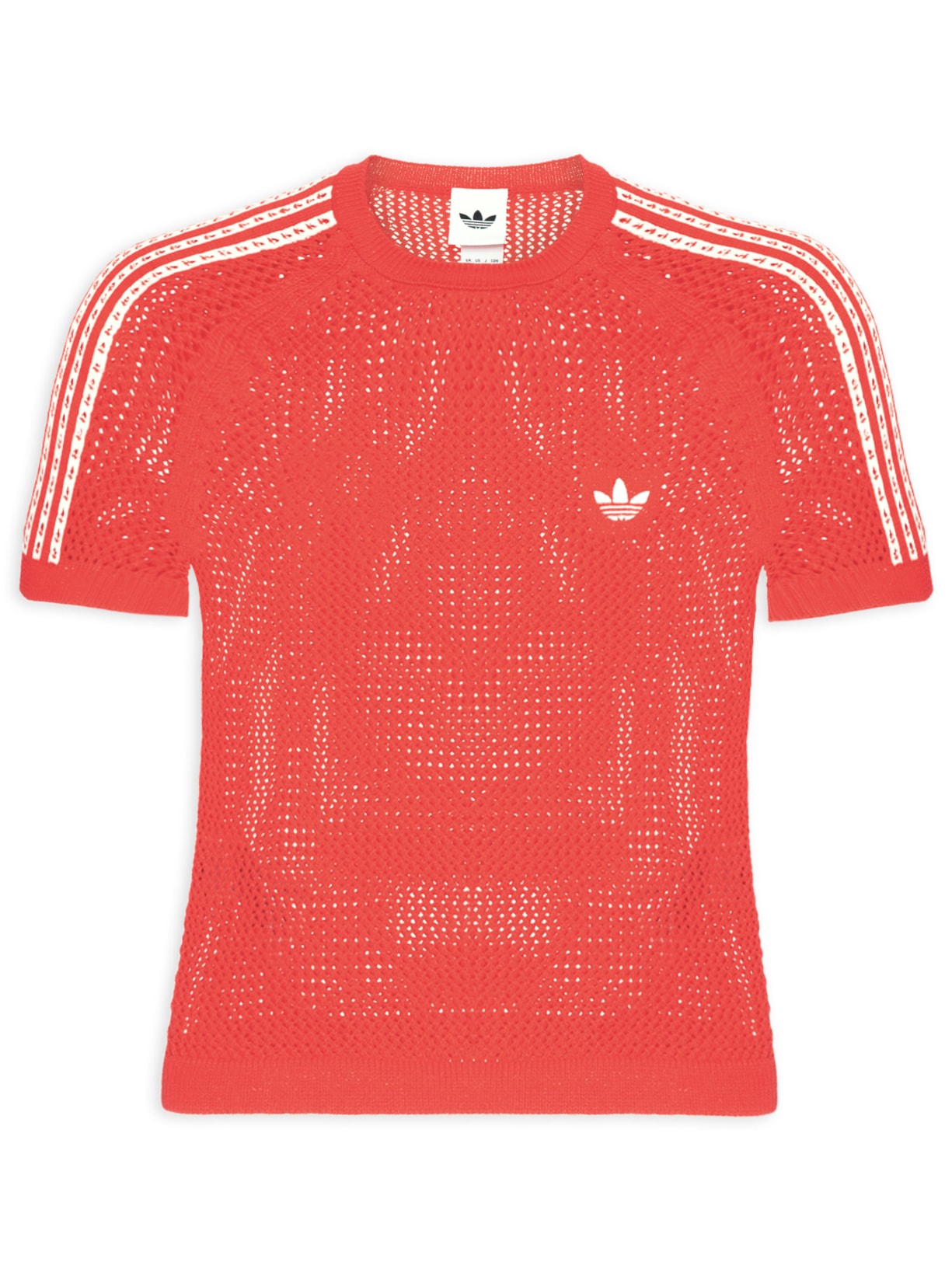 Camiseta Feminina Crochet - Vermelho