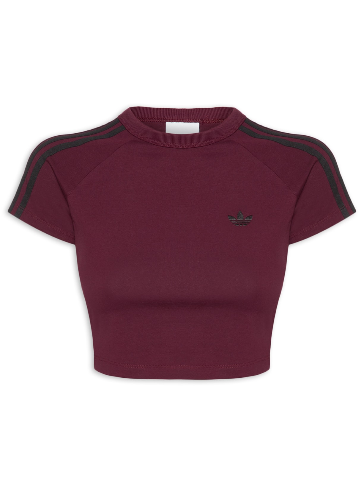 Camiseta Feminina Cropped Adicolor Vermelho Adidas Originals