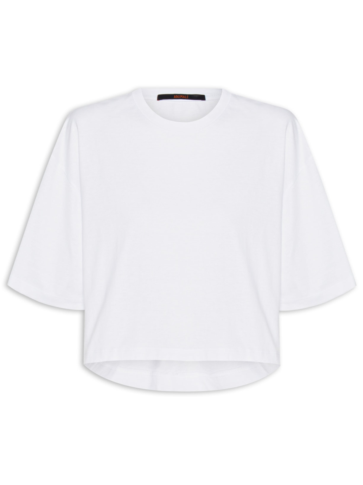 Camiseta Feminina Cropped Neutral - Branco