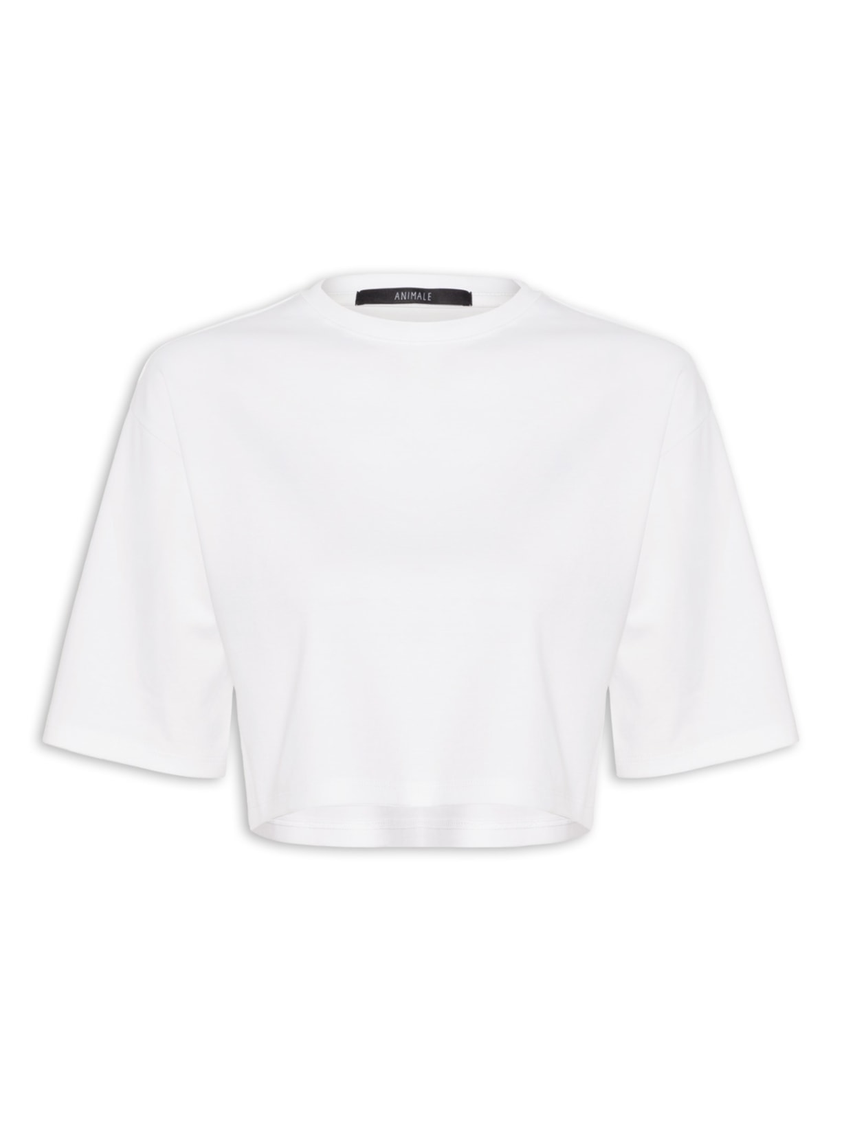 Camiseta Feminina Cropped - Off White