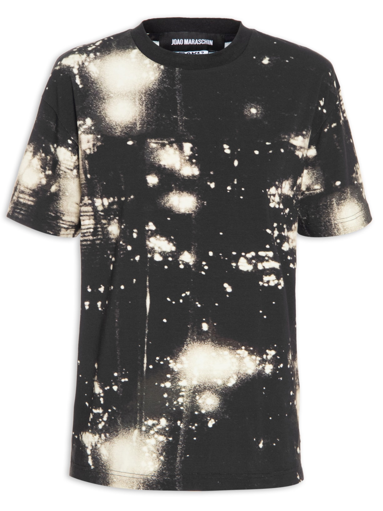 Camiseta Feminina Curta Luzes - Preto