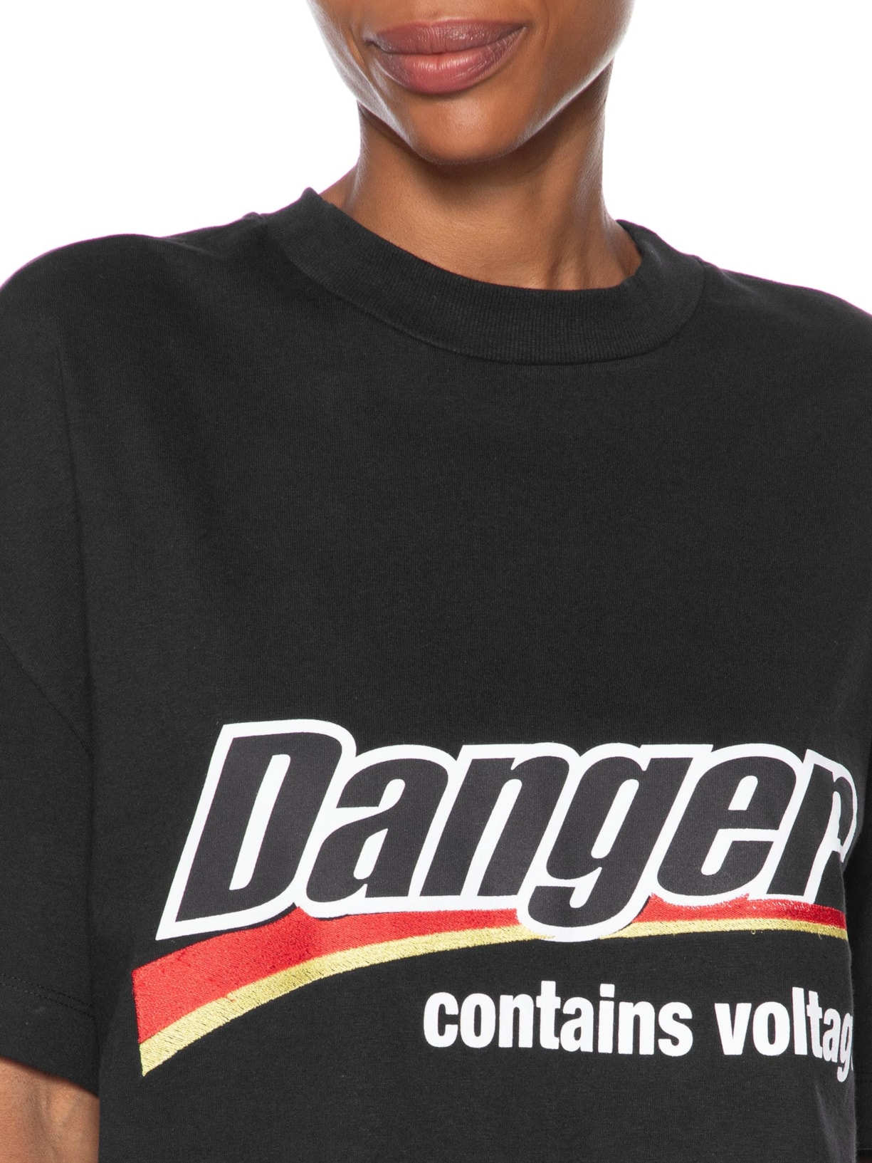Camiseta Feminina Danger Preto Francesca