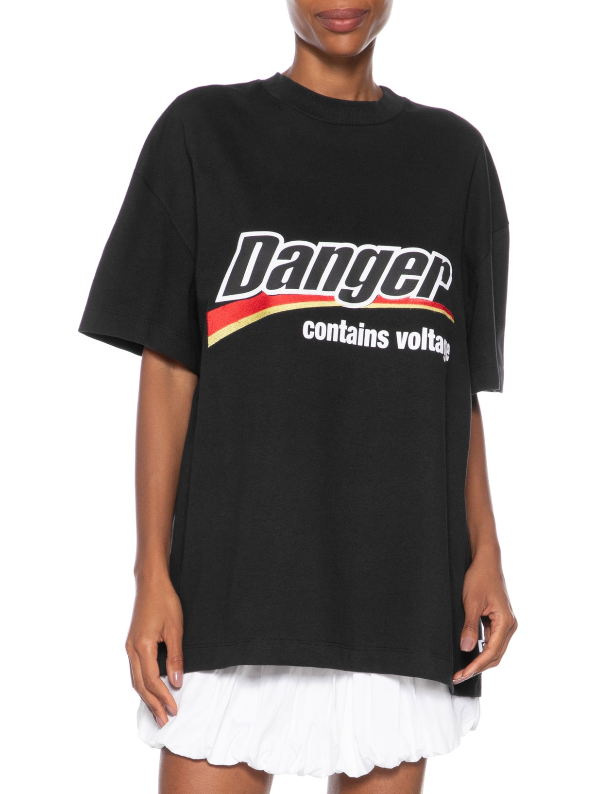 Camiseta Feminina Danger Preto Francesca