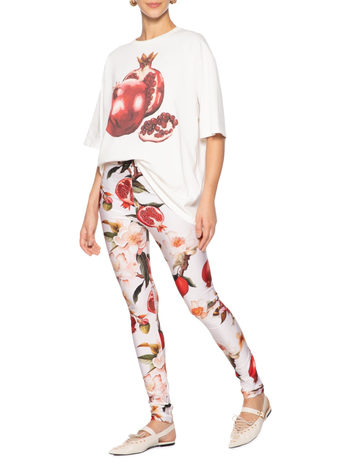 Camiseta Feminina De Algodão Romã Branco Armory