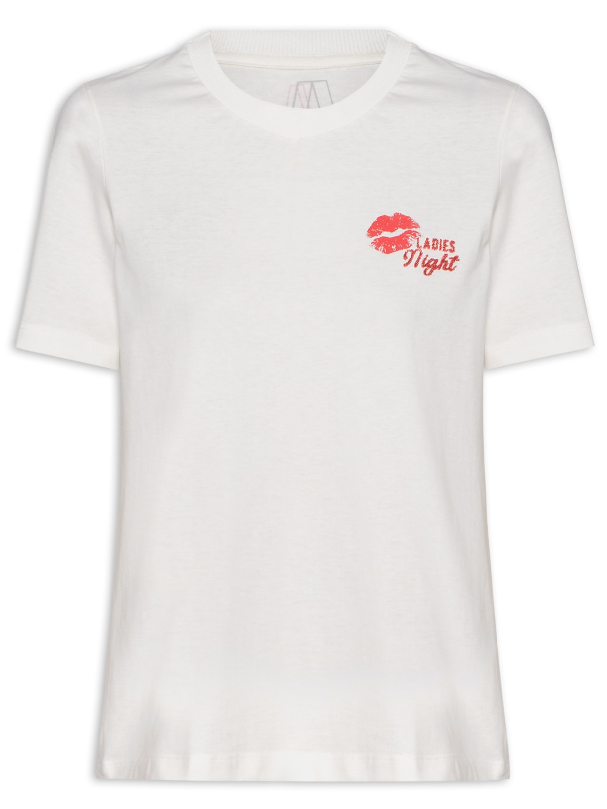 Camiseta Feminina de Malha Brigth Ladies Night - Branco
