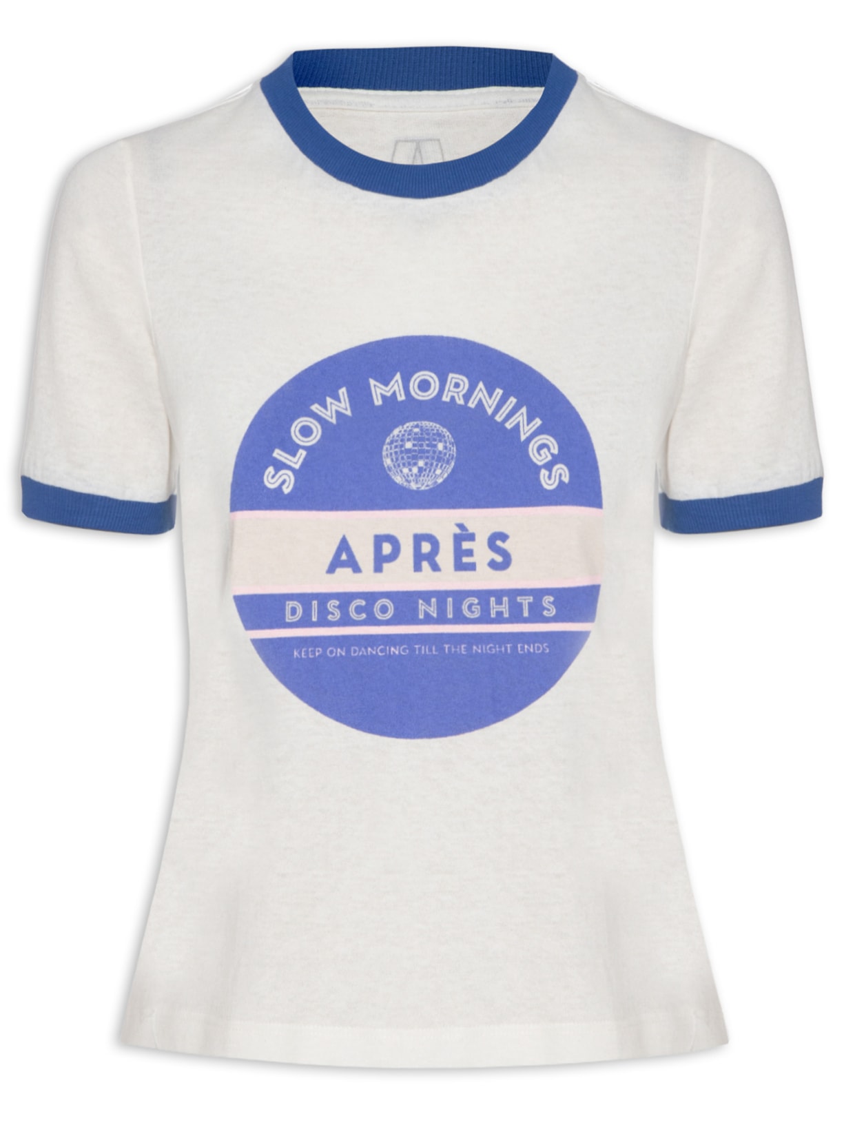 Camiseta Feminina de Malha Slow Mornings - Branco