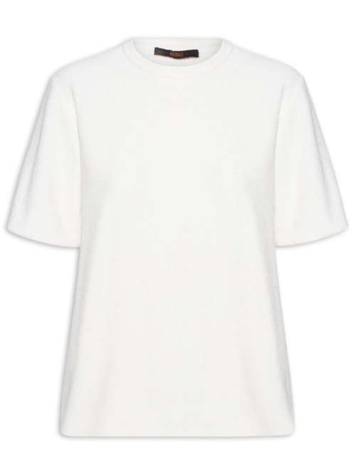 Camiseta Feminina De Tricot - Off White