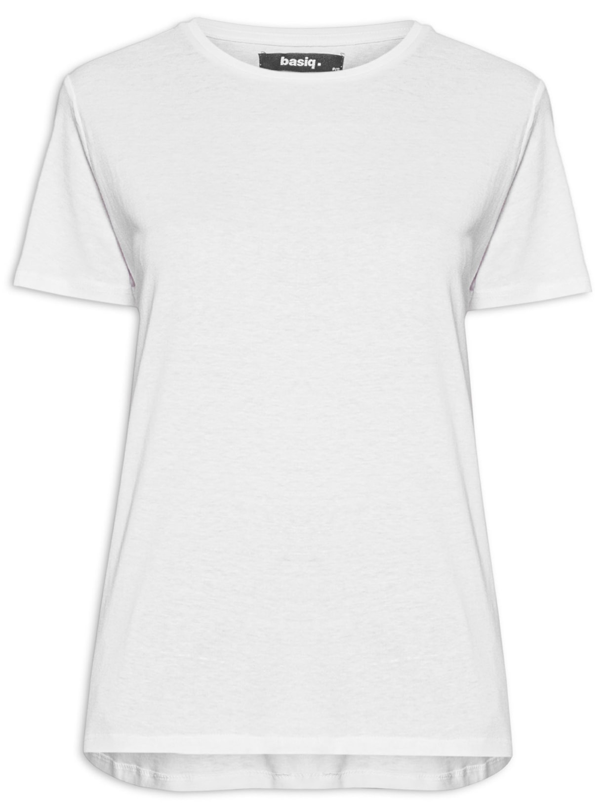 Camiseta Feminina Decote Redondo - Branco