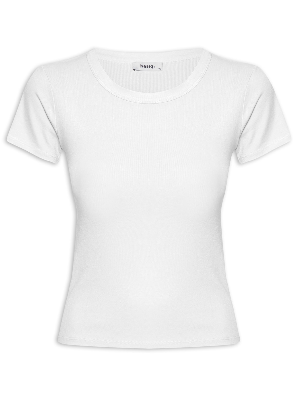 Camiseta Feminina Decote Redondo - Branco