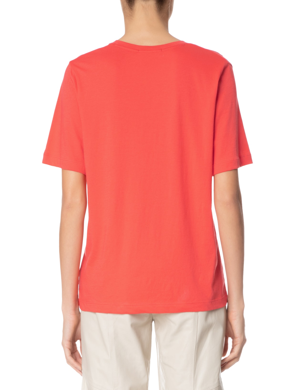 Camiseta Feminina Decote V Pima Laranja Animale