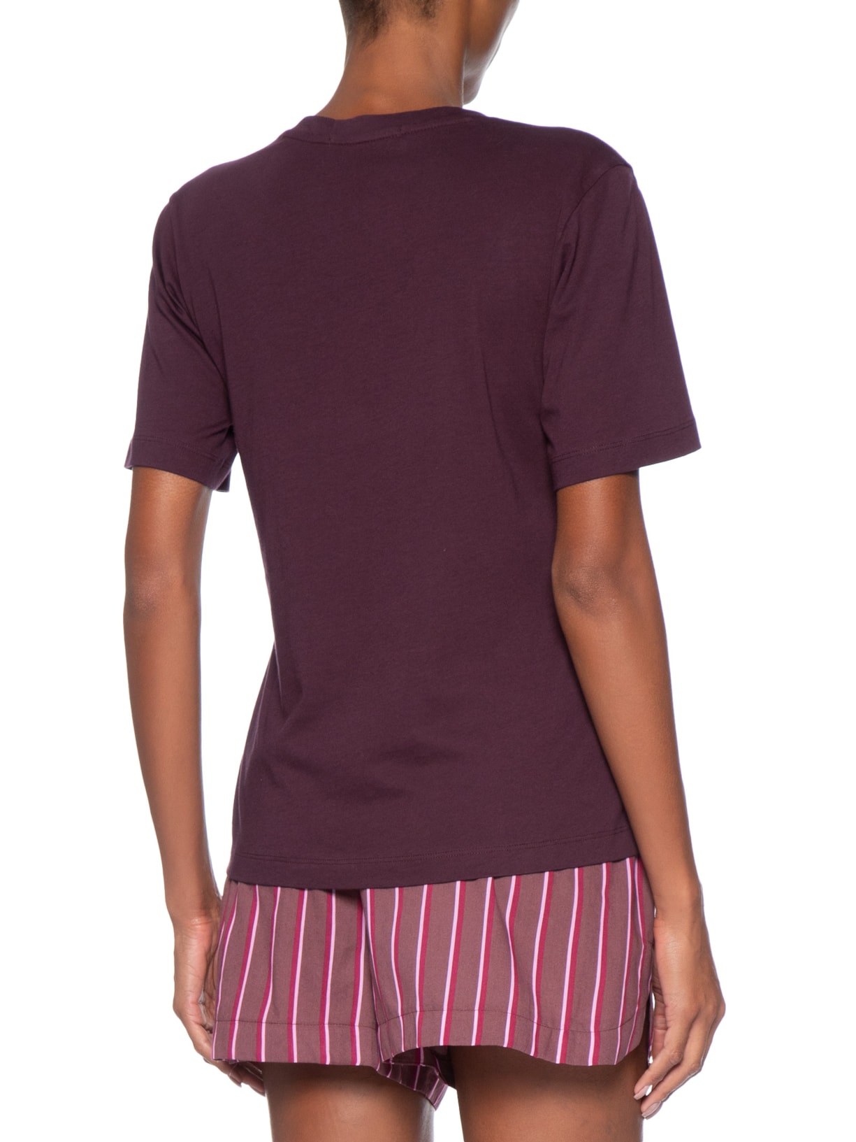 Camiseta Feminina Decote V Pima Roxo Animale