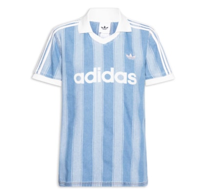 Camiseta Feminina Denim Jersey - Azul