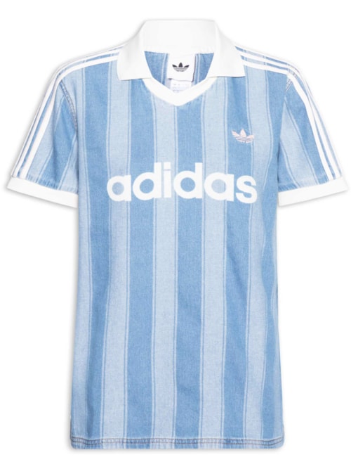 Camiseta Feminina Denim Jersey - Azul