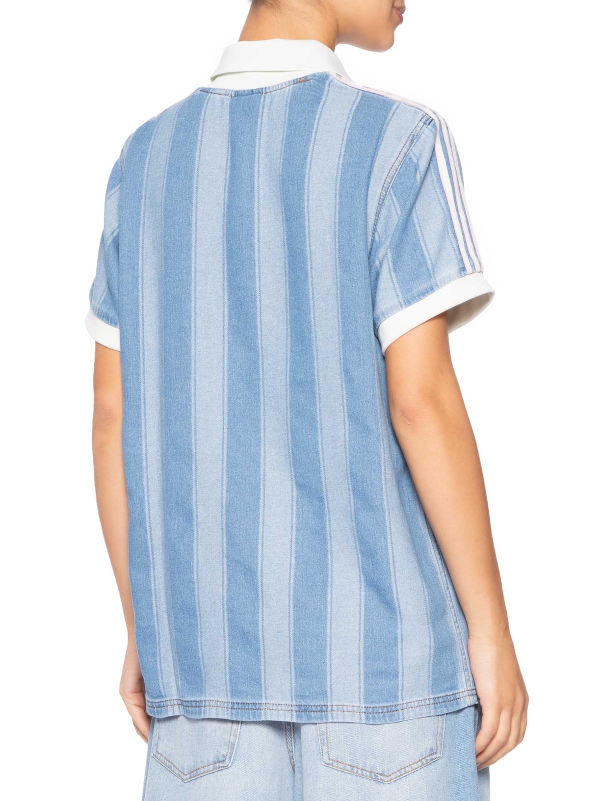 Camiseta Feminina Denim Jersey Azul Adidas Originals