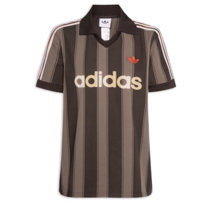 Camiseta Feminina Denim Jersey - Marrom