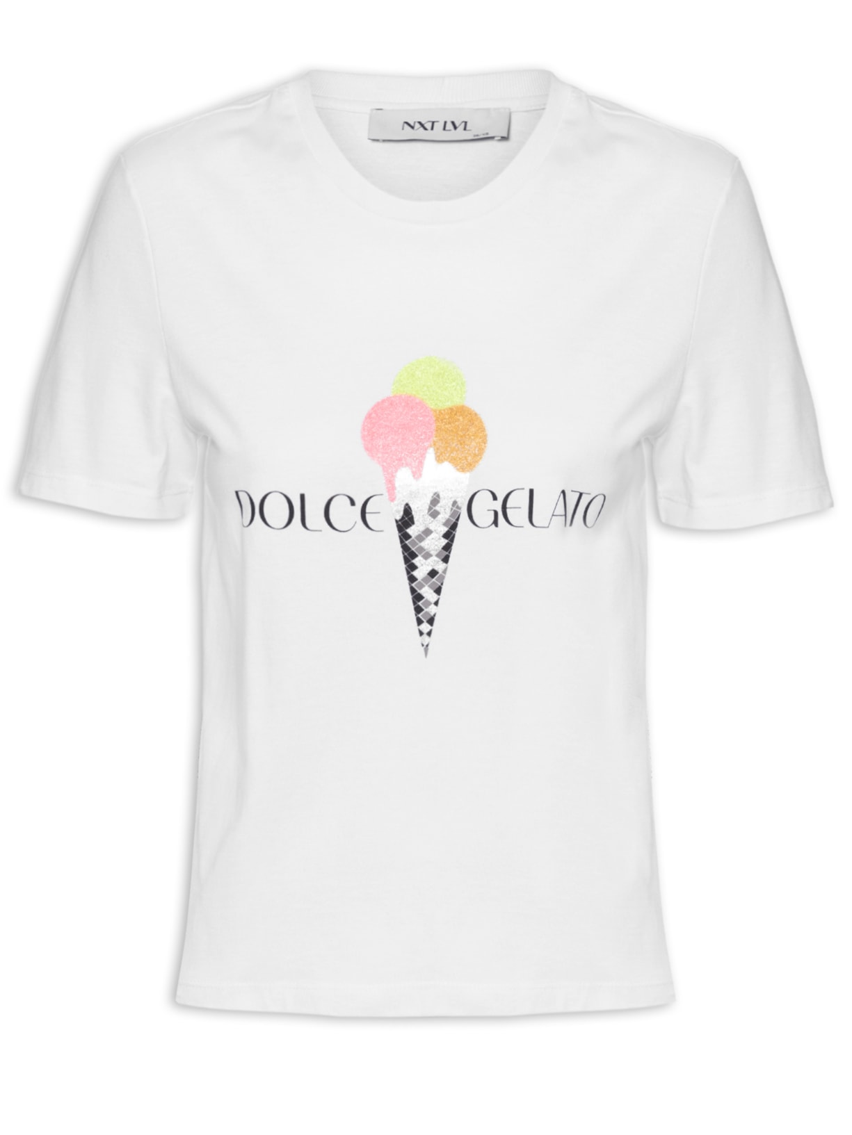 Camiseta Feminina Dolce Gelato - Branco