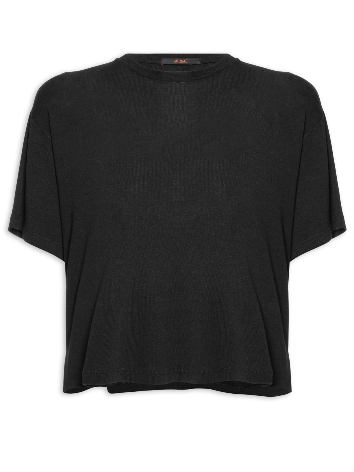 Camiseta Feminina Dr Manga Curta Malha Stretch Basic - Preto