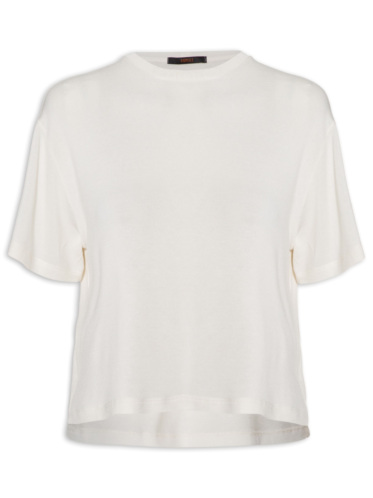 Camiseta Feminina Drmc Malha Stretch Basic - Off White