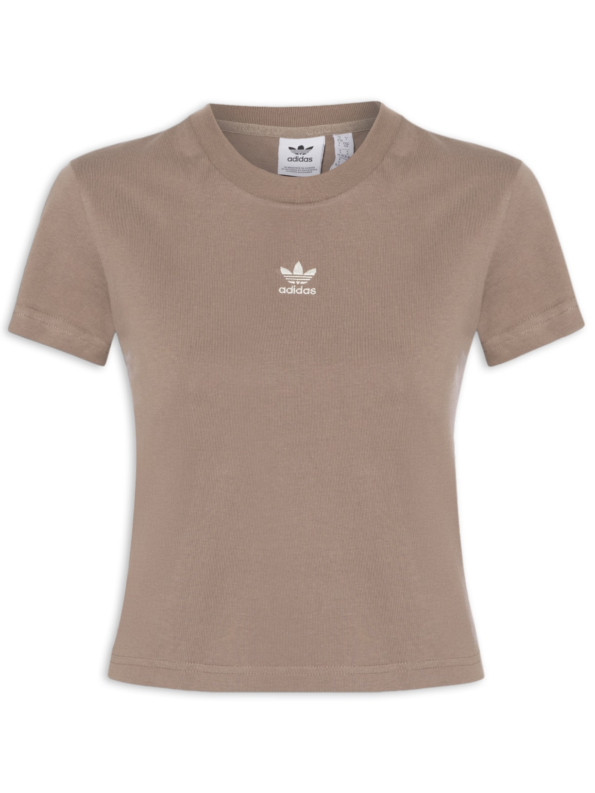 Camiseta Feminina Ess Slim - Marrom