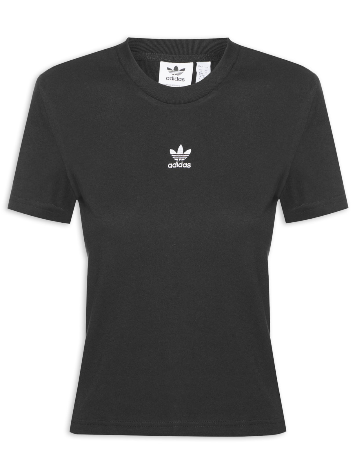 Camiseta Feminina Ess Slim Preto  Adidas Originals