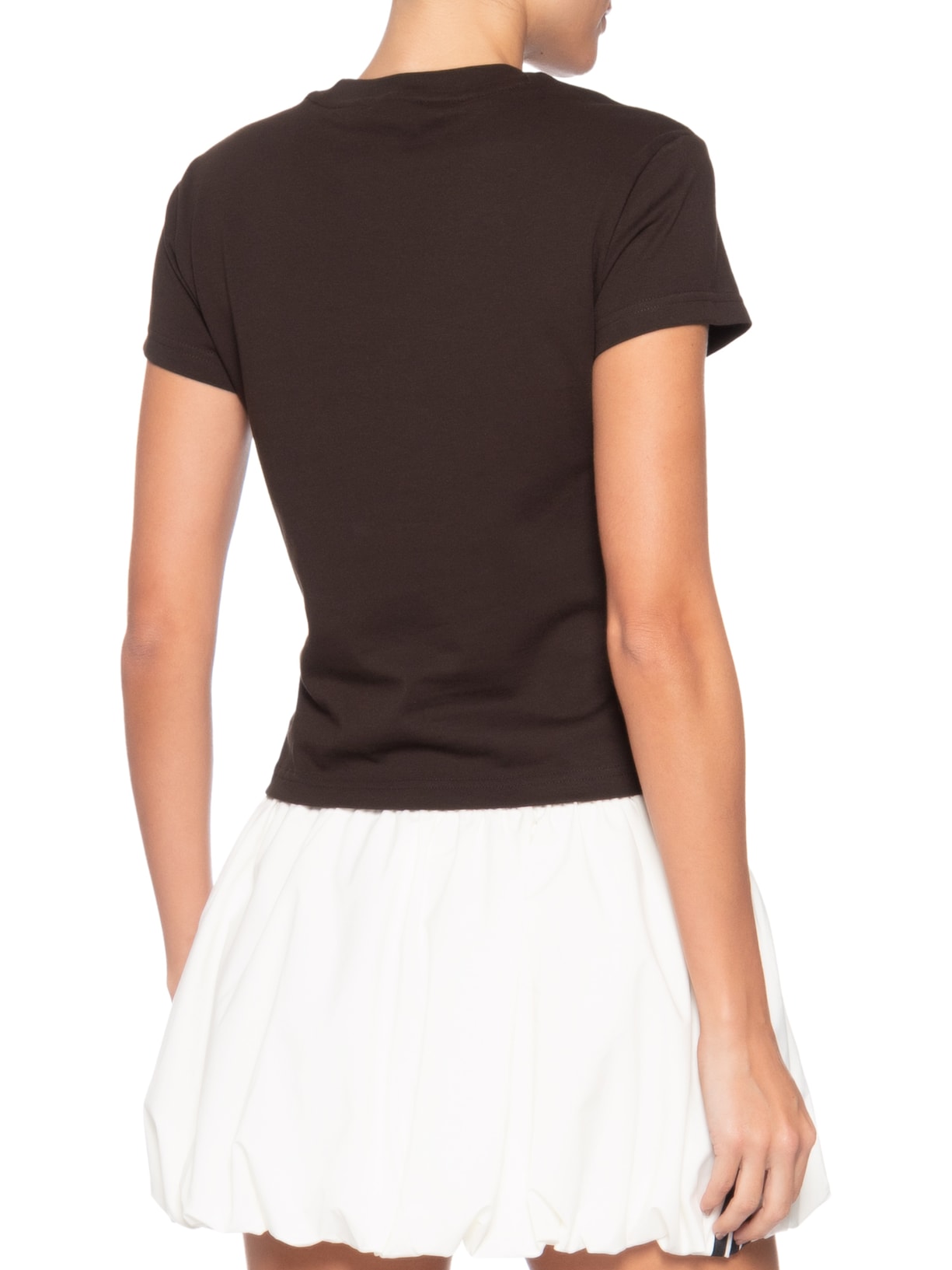 Camiseta Feminina Essencials Slim Marrom Adidas Originals