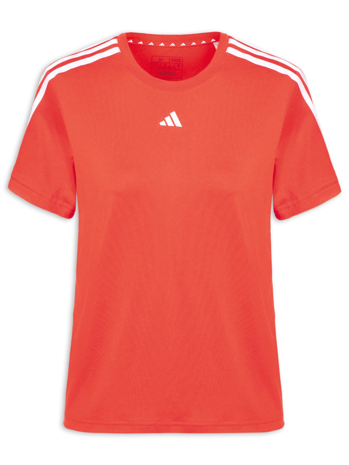 Camiseta Feminina Essential 3 Listras - Vermelho