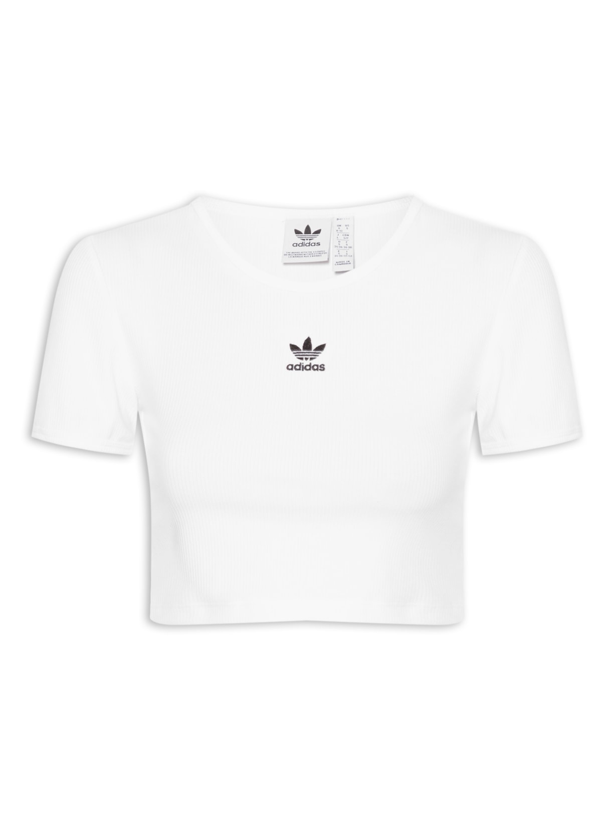 Camiseta Feminina Essential Rib - Branca