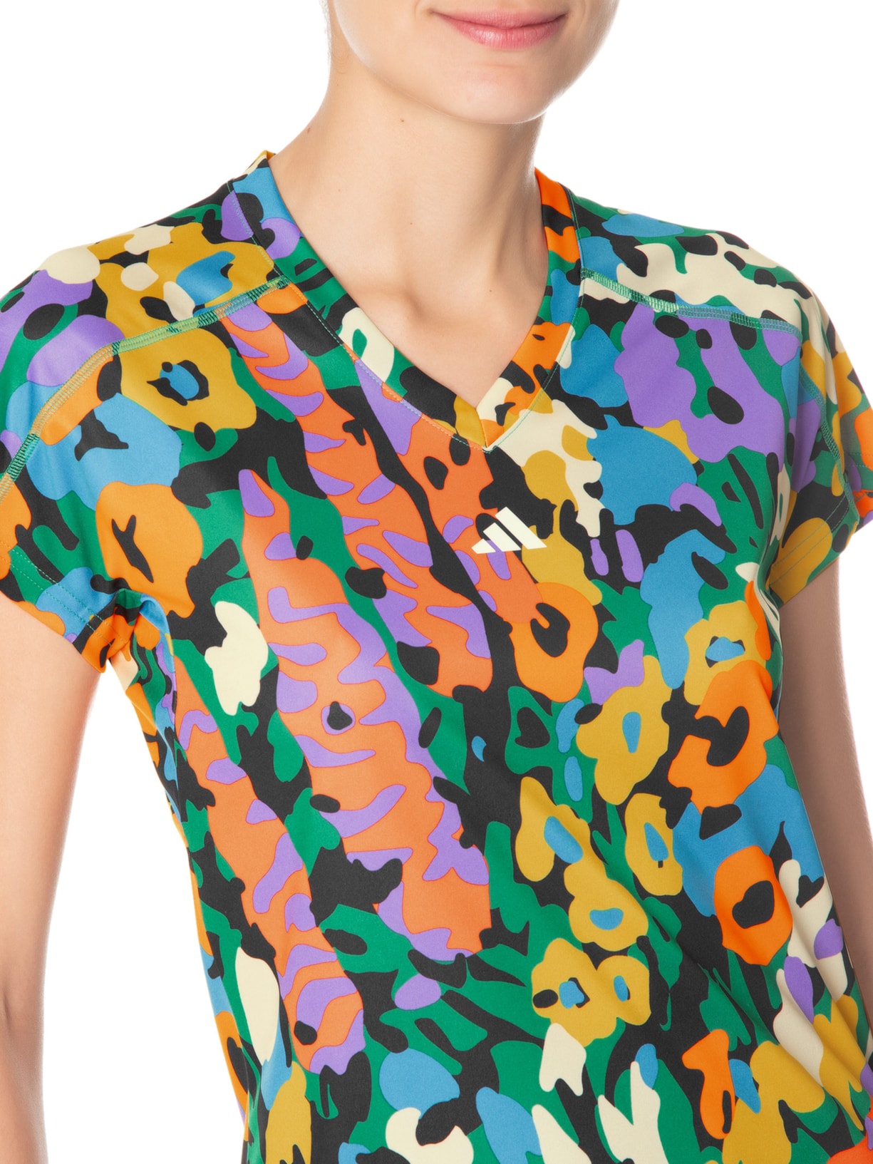 Camiseta Feminina Essentials Aop Azul Adidas